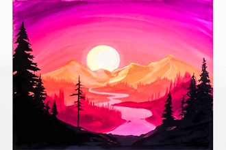 Paint Nite: Sunset Silhouette III